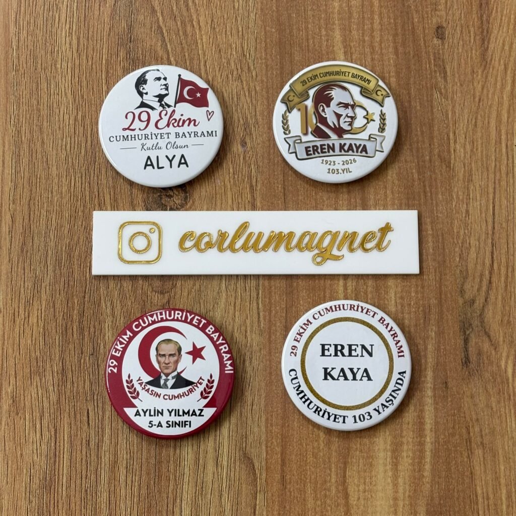 29 Ekim Cumhuriyet Bayramı Rozetleri