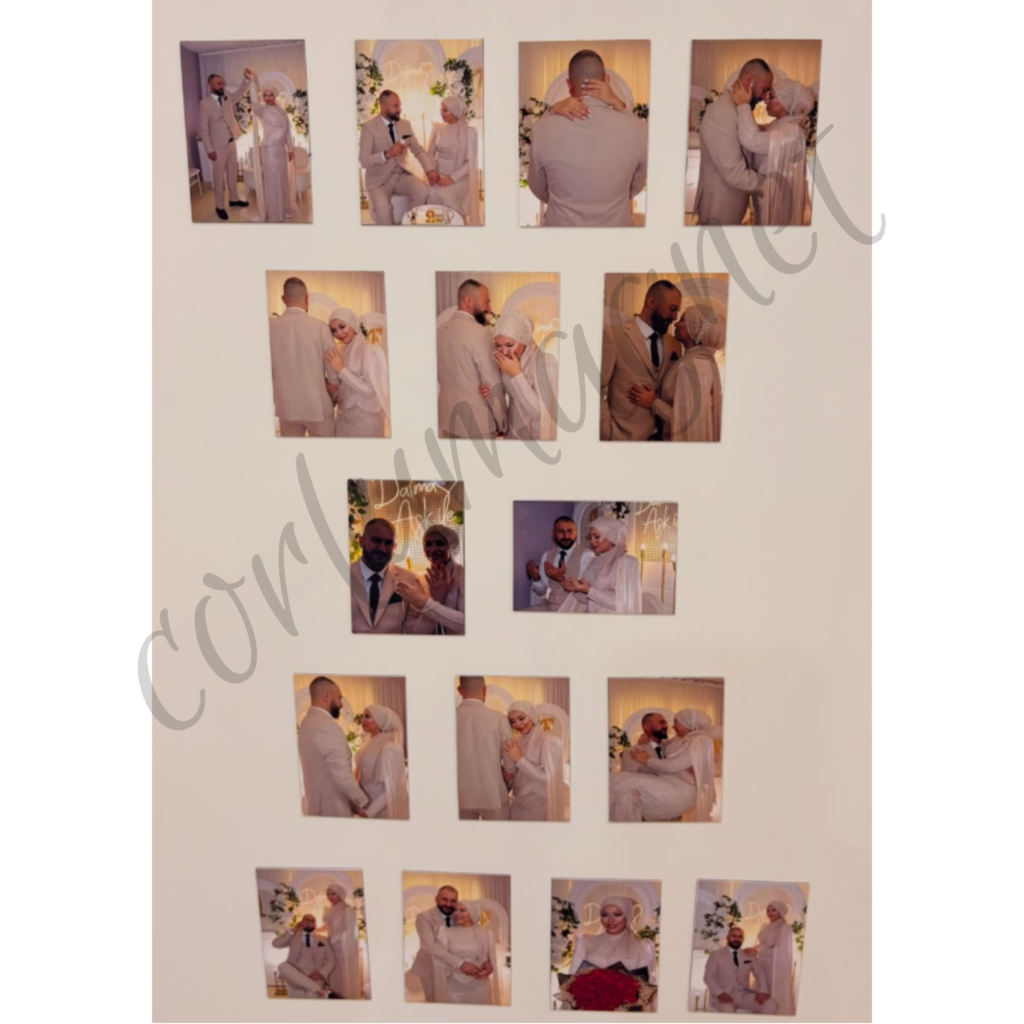 16'lı Kişiye Özel Fotoğraflı Buzdolabı Magnet Seti