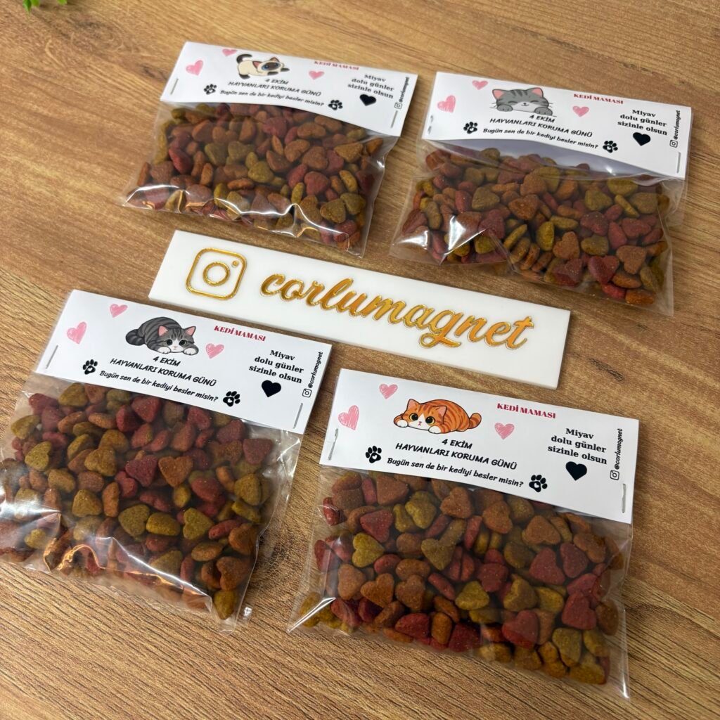 4 Ekim Hayvanları Koruma Günü Hediyelik Paket Kedi Maması