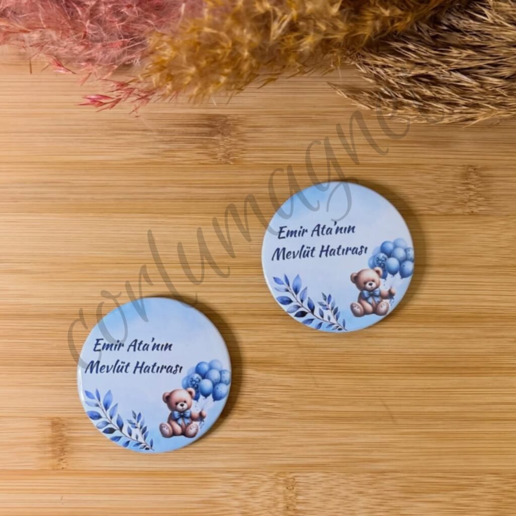 Sevimli Ayıcık Temalı Kişiye Özel Magnet Açacak